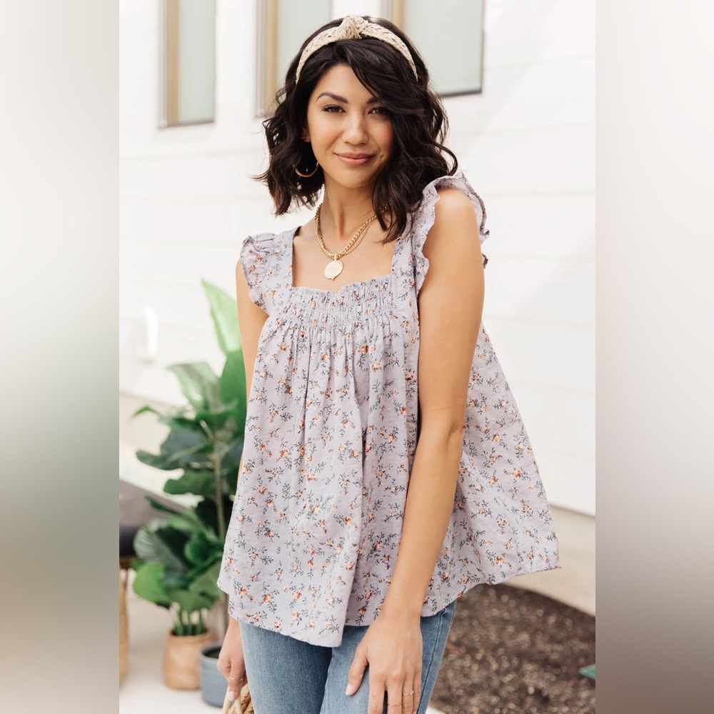 Tank top, TREVI TANK, floral blouse